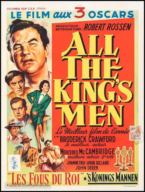 All the King&#039;s Men - Belgian Movie Poster