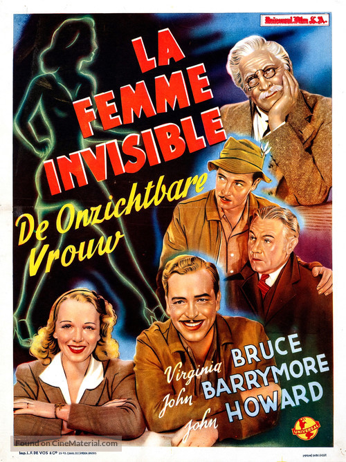 The Invisible Woman - Belgian Movie Poster