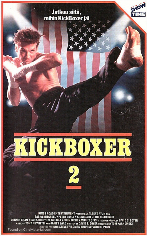 Kickboxer 2: The Road Back - Finnish Movie Cover