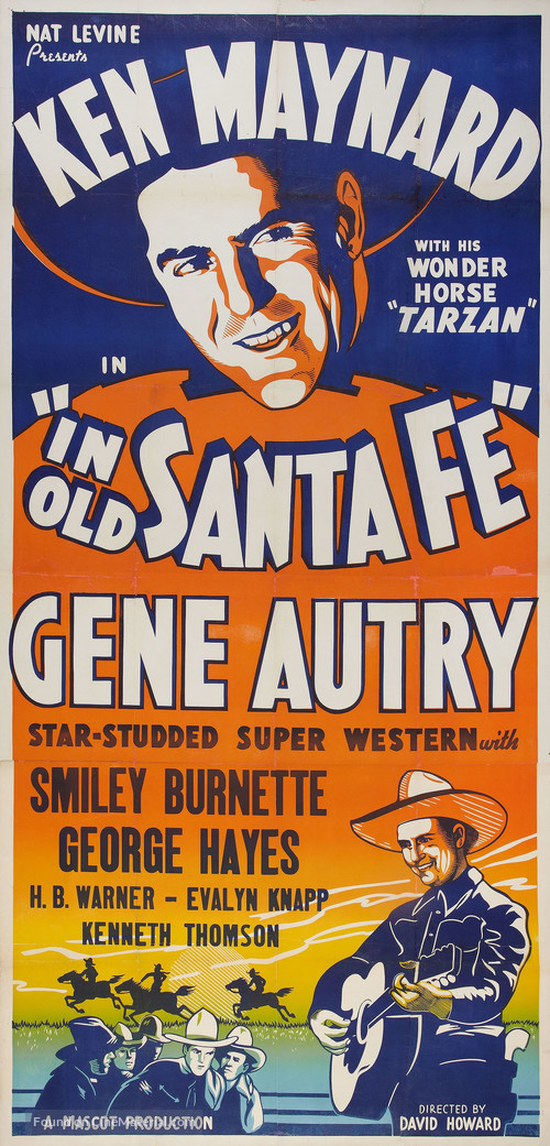 In Old Santa Fe - Re-release movie poster