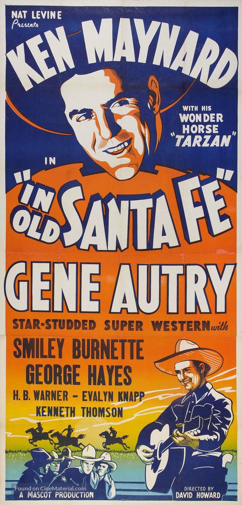 In Old Santa Fe - Re-release movie poster