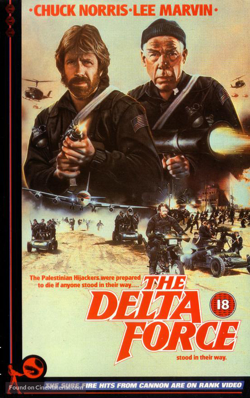 The Delta Force - British VHS movie cover