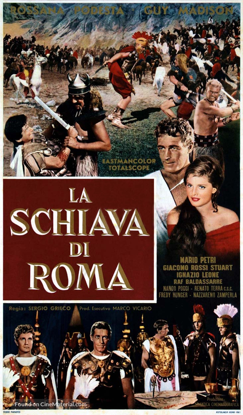 La schiava di Roma - Italian Movie Poster