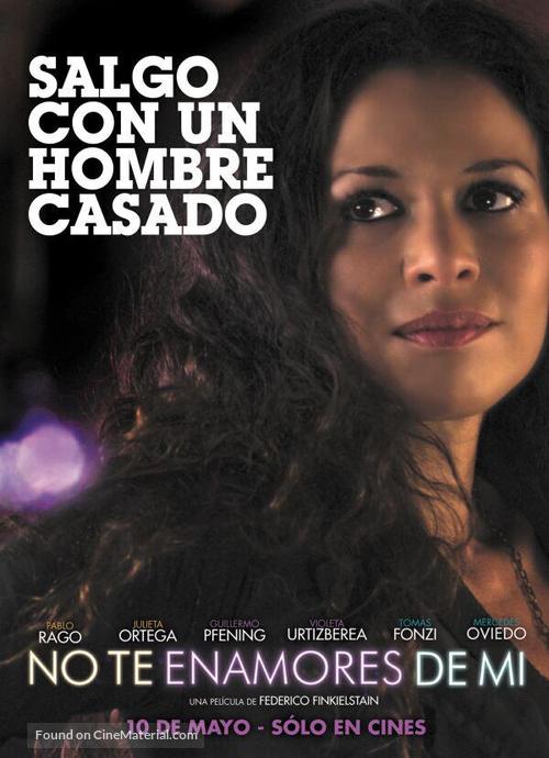 No te enamores de m&iacute; - Argentinian Movie Poster