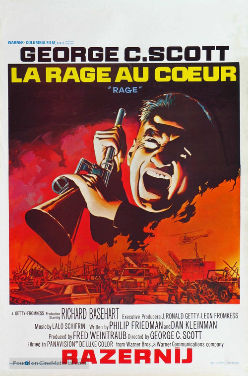 Rage - Belgian Movie Poster