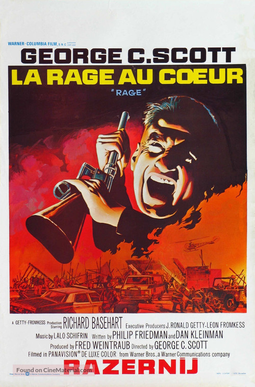 Rage - Belgian Movie Poster