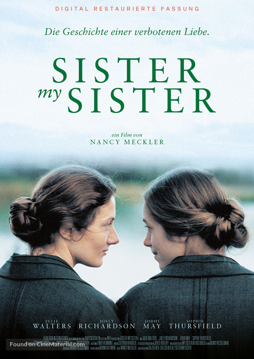 Sister My Sister - German Movie Poster