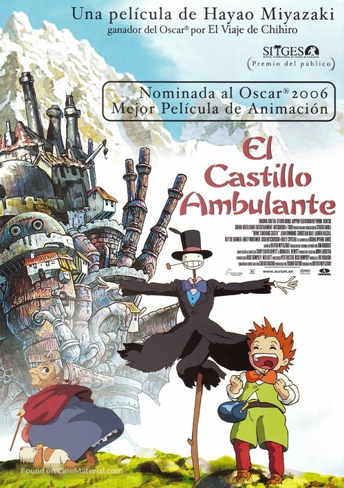 Hauru no Ugoku Shiro - Spanish Movie Poster