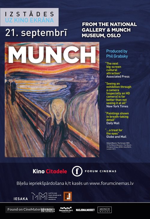 Exhibition on Screen: Munch 150 - Latvian Movie Poster