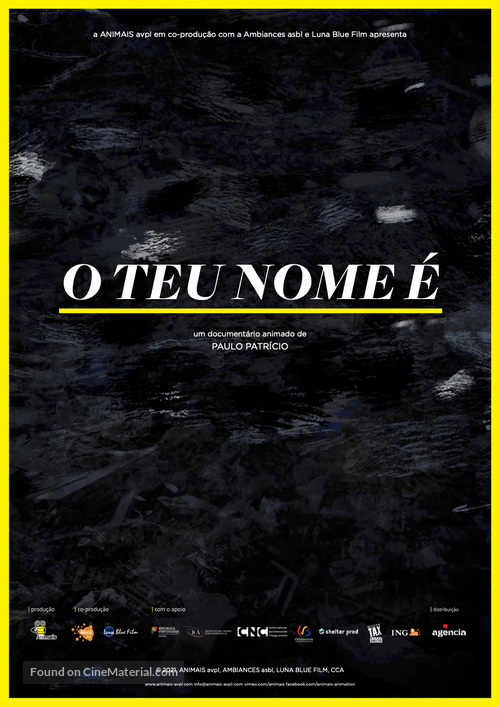 O Teu Nome &Eacute; - Portuguese Movie Poster