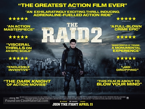 The Raid 2: Berandal - British Movie Poster