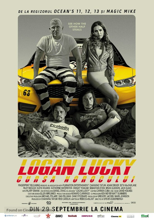 Logan Lucky - Romanian Movie Poster