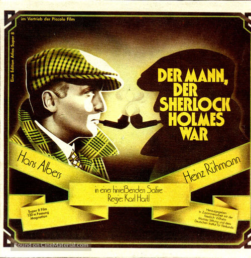 Der Mann, der Sherlock Holmes war - German Movie Cover