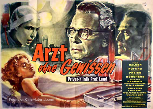 Arzt ohne Gewissen - German Movie Poster