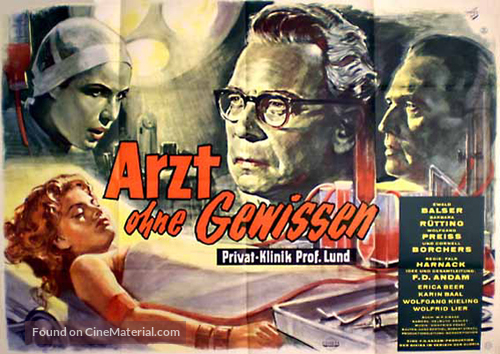 Arzt ohne Gewissen - German Movie Poster