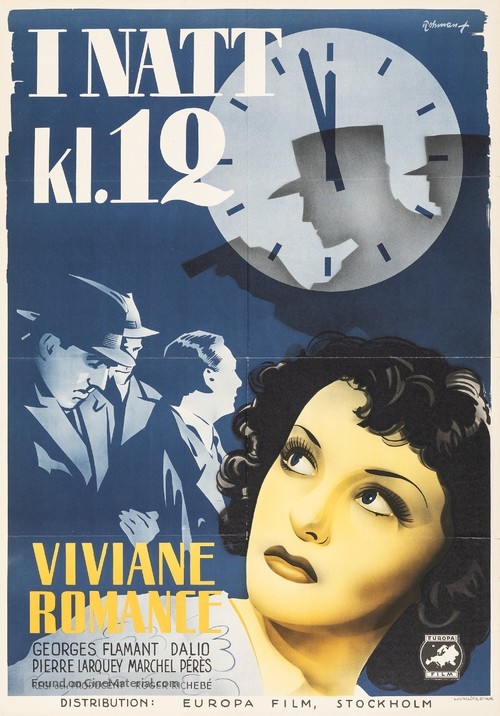 La tradition de minuit - Swedish Movie Poster