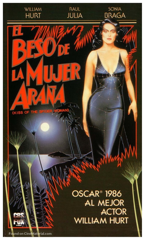 Kiss of the Spider Woman - Spanish VHS movie cover