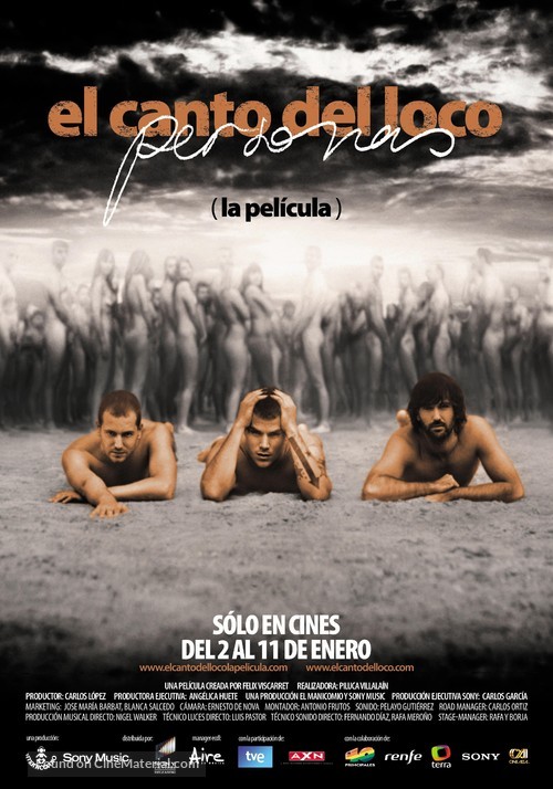 Canto del loco: La pel&iacute;cula, El - Spanish Movie Poster