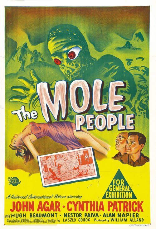 The Mole People - Australian Theatrical movie poster