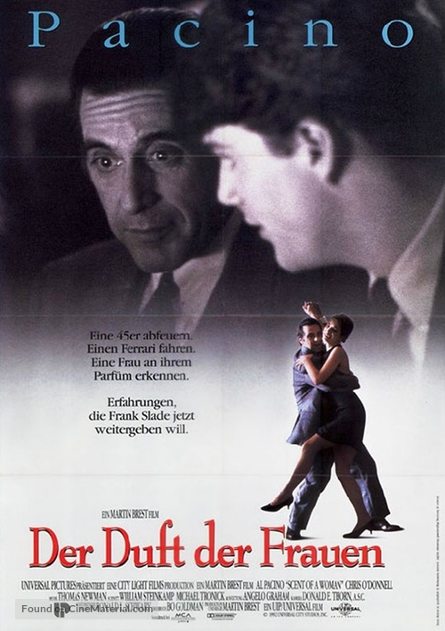 Scent of a Woman - German Movie Poster