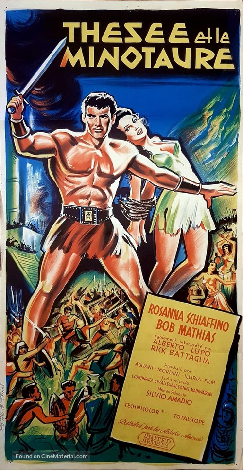 Teseo contro il minotauro - French Movie Poster