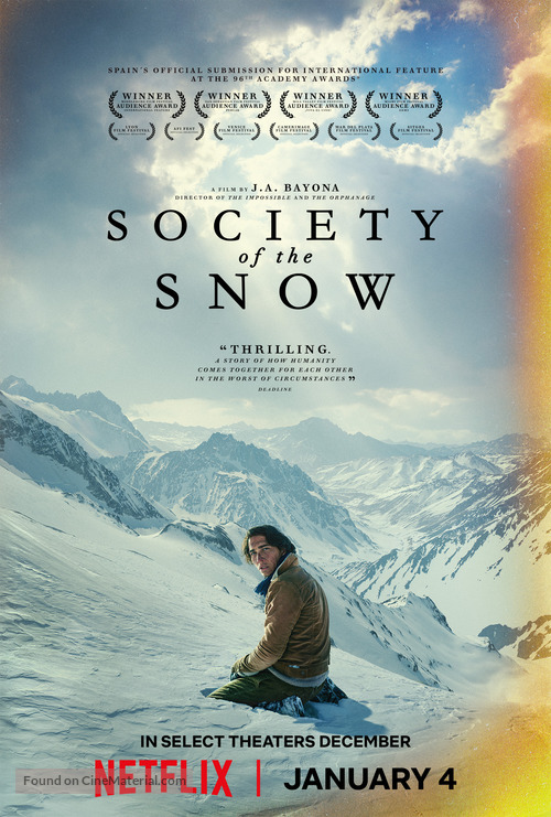 La sociedad de la nieve - Movie Poster