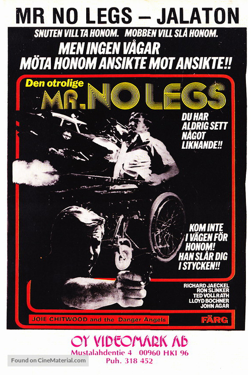 Mr. No Legs - Finnish VHS movie cover