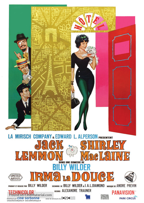 Irma la Douce - French Re-release movie poster