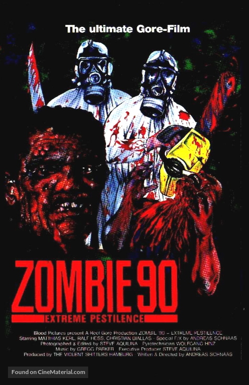 Zombie &#039;90: Extreme Pestilence - British Movie Cover