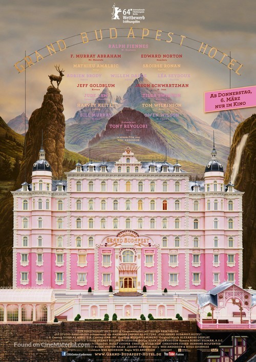 The Grand Budapest Hotel - German Movie Poster