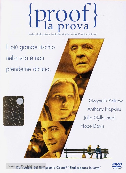 Proof - Italian DVD movie cover