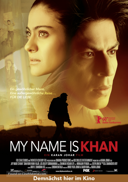 My Name Is Khan - German Movie Poster