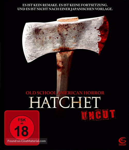 Hatchet - German Blu-Ray movie cover