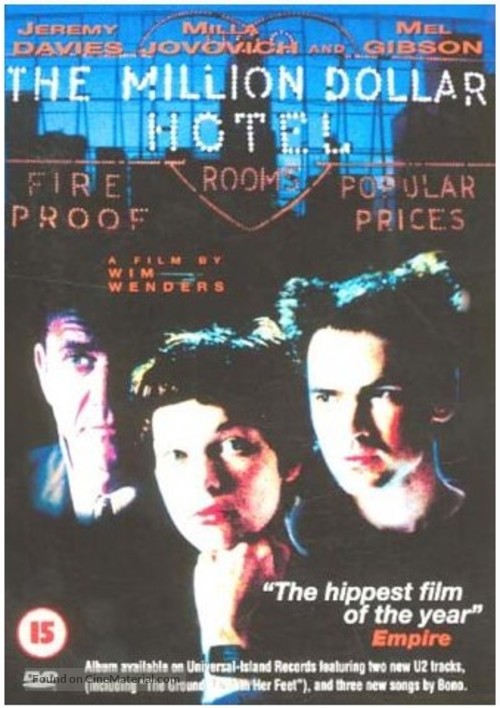 The Million Dollar Hotel - British DVD movie cover