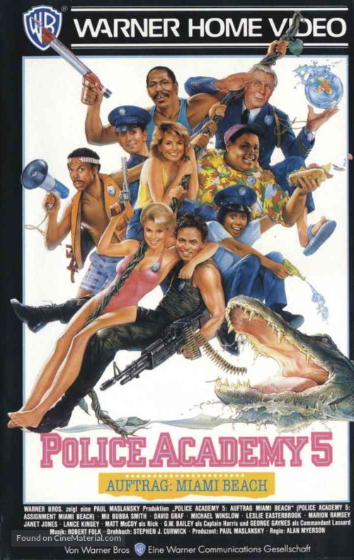 Police Academy 5: Assignment: Miami Beach - German Movie Cover