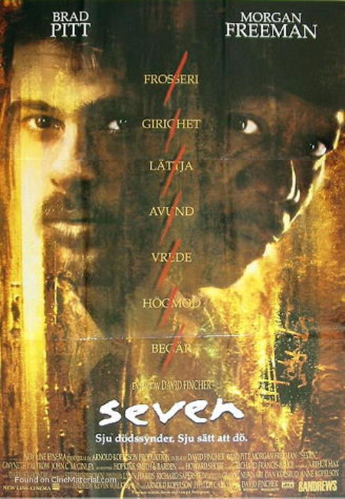 Se7en - Swedish Movie Poster