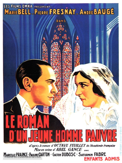 Le roman d&#039;un jeune homme pauvre - French Movie Poster
