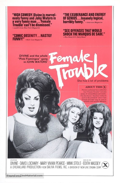 Female Trouble - Movie Poster