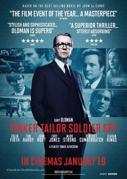 Tinker Tailor Soldier Spy - New Zealand Movie Poster