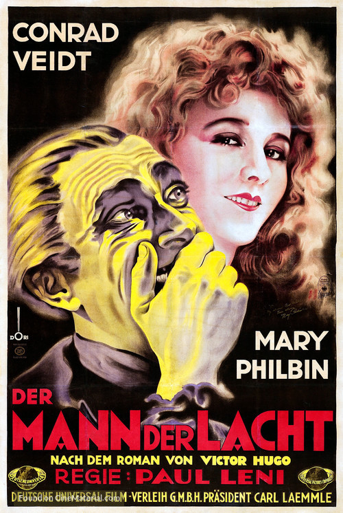 The Man Who Laughs - German Movie Poster