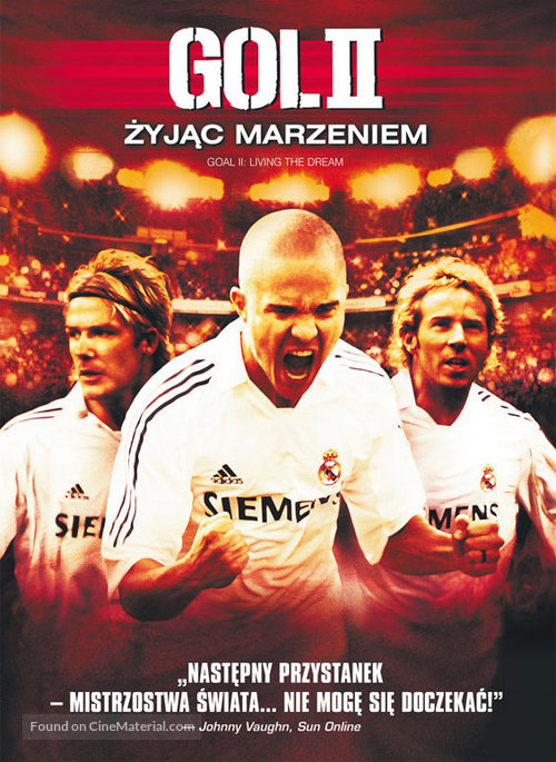 Goal! 2: Living the Dream... - Polish DVD movie cover