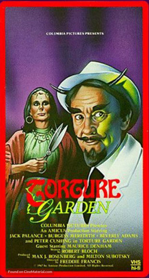 Torture Garden - VHS movie cover