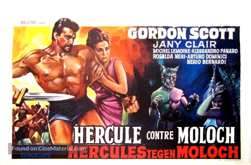 Ercole contro Molock - Belgian Movie Poster