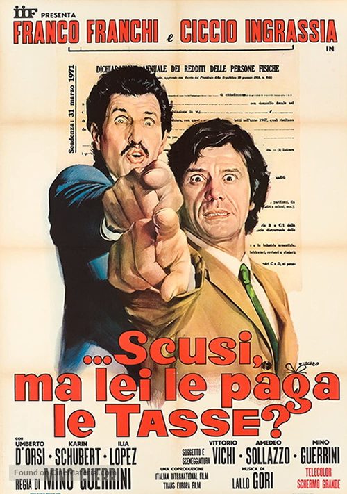 Scusi, ma lei le paga le tasse? - Italian Movie Poster