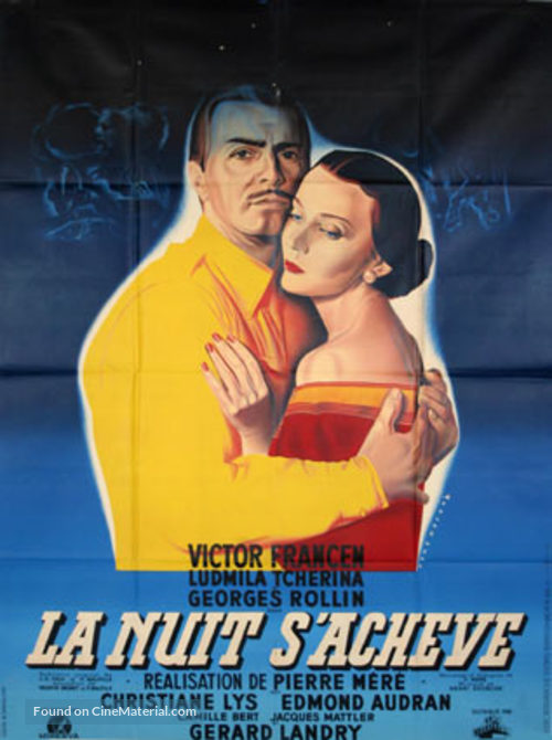 Nuit s&#039;ach&eacute;ve, La - French Movie Poster
