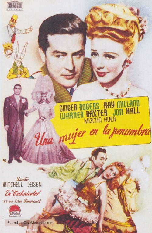 Lady in the Dark - Spanish Movie Poster