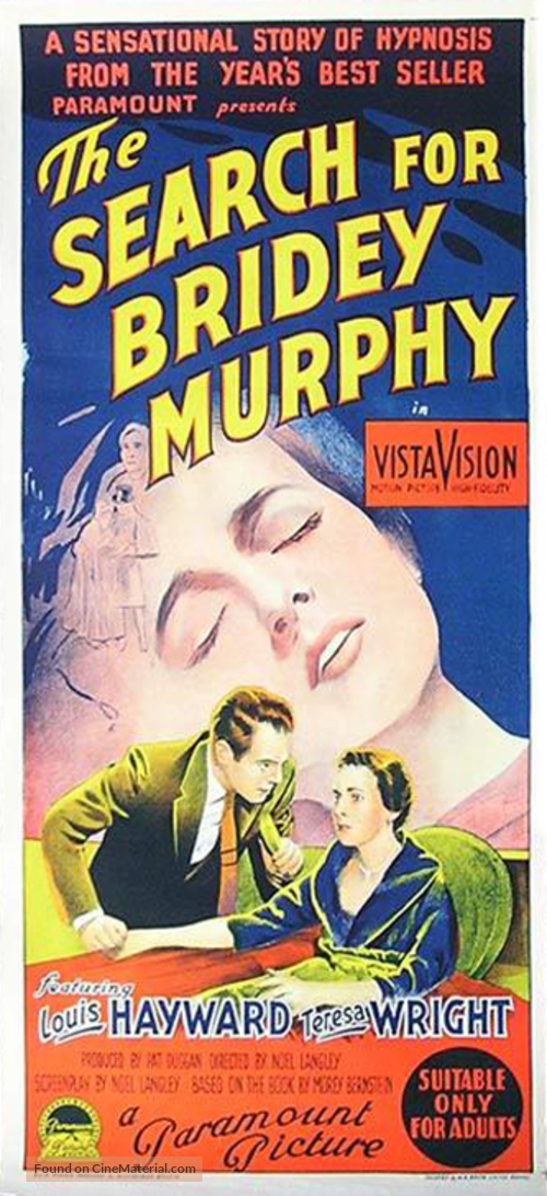 The Search for Bridey Murphy - Australian Movie Poster
