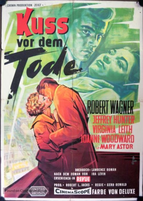 A Kiss Before Dying - German Movie Poster