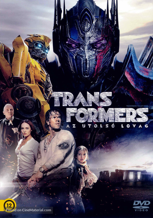 Transformers: The Last Knight - Hungarian DVD movie cover