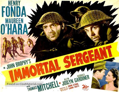 Immortal Sergeant - Movie Poster